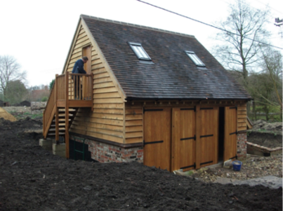 building services - wooden house